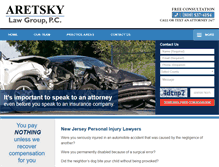 Tablet Screenshot of njpersonalinjurylawfirm.com